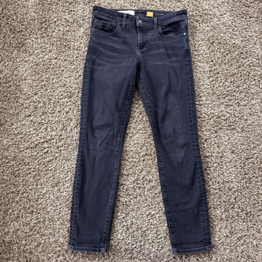 Pilcro And Letterpress Jeans Sz No.28 Anthropologie Womens Low Rise Black Denim